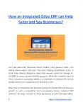 How an Integrated Odoo ERP can Help Salon and Spa Businesses? PowerPoint PPT Presentation
