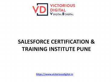 Salesforce Training Institute & Courses Pune | SFDC Training PCMC