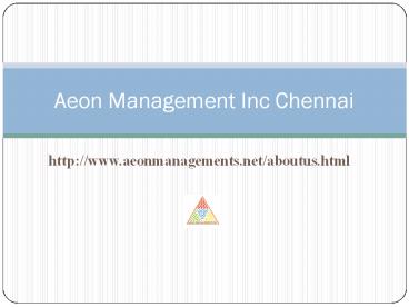 Aeon Management Inc Reviews (***Velachery))))