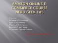 Amazon Online E Commerce Course Nerd Geek Lab PowerPoint PPT Presentation