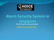 Alarm Security System in singapore