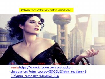 Triple Your Results With backpage Shepparton