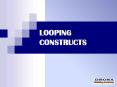 Know More About Looping Constructs PowerPoint PPT Presentation