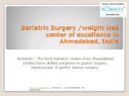 Nobesity- Bariatric weight loss surgery center in Ahmadabad, India