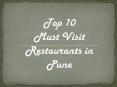 Top 10 Must Visit Restaurants in Pune. PowerPoint PPT Presentation