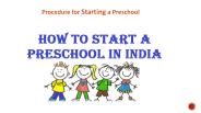 Procedure for Starting a Preschool