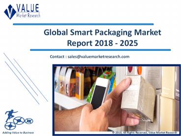 Smart Packaging Market | Global Industry Analysis, Size and Forecast to 2025