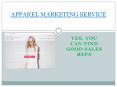 Apparel Marketing Group (1) PowerPoint PPT Presentation