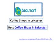 Coffee Shops in Leicester