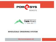 Wholesale Ordering System