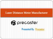 Laser Distance Meter Manufacturer