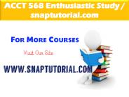 ACCT 568 Enthusiastic Study / snaptutorial.com