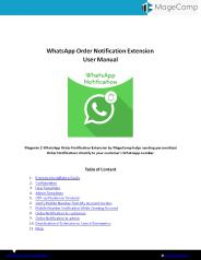Magento 2 WhatsApp Order Notification by MageComp