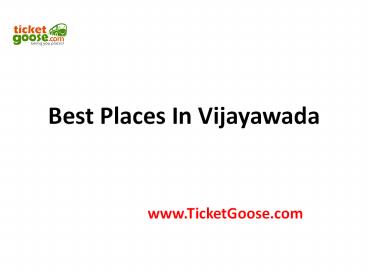 Best Places in Vijayawada