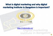 Advanced digital marketing institute in Bangalore