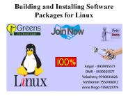 Building and Installing Software Packages for Linux
