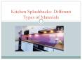 Kitchen Splashbacks (1) PowerPoint PPT Presentation