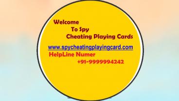 Playing Card Scanner App | Cheating Playing Cards Device in Delhi (1)