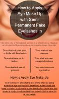 Apply Eye Make Up with Semi-Permanent Fake Eyelashes PowerPoint PPT Presentation
