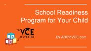 School Readiness Program for Your Child