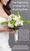 The Right Kind of White For A Blushing Bride PowerPoint PPT Presentation