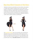 Buy Sexy Witch Costume at Our Store