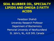 Benefits Of Seal Blubber Oil