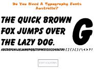 Typography Fonts Australia