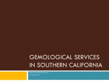 World Gemological Services (2)