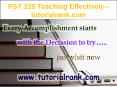 PSY 225 Teaching Effectively--tutorialrank.com PowerPoint PPT Presentation