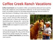 Coffee Creek Ranch Vacations