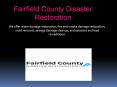 Fairfield County Disaster Restoration PowerPoint PPT Presentation