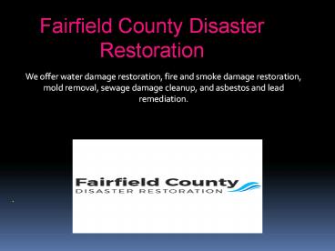 Water Damage Cleanup Fairfield County