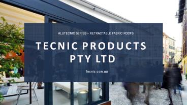 Custom Commercial Awnings by Tecnic