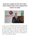 DUNCAN CALDER ON THE 2019 NEWYEAR’S RESOLUTION THAT GERALDTON WANTS TO HEAR PowerPoint PPT Presentation