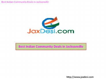 Best Indian Community Deals in Jacksonville
