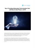 Top 5 Trending Emerging Technologies that will Reach their Peak in 2019 PowerPoint PPT Presentation