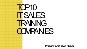 Top 10 IT Sales Training Companies | Ahmedabad | Mumbai | Pune | Banagalore - India