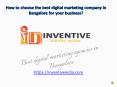 Best digital marketing company in Bangalore PowerPoint PPT Presentation