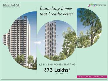 Godrej Air Sector 85 Gurgaon Call at 011-40051126
