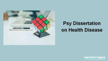 Psy Dissertation on Health Disease