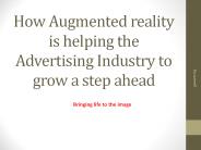 Augmented Reality Advertising Apps for Print Media