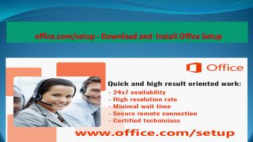 www.office.com/setup - How to Download Microsoft Office