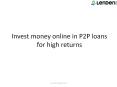 Invest money online for high returns PowerPoint PPT Presentation