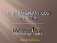 Hair transplant cost in india