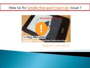 Kindle Fire Won't turn On | How to Fix