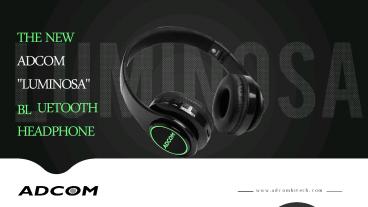 Adcom Luminosa Wireless Bluetooth Headphone