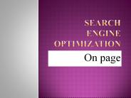 seach engine optimization