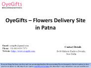 OyeGifts – Flowers Delivery Site in Patna