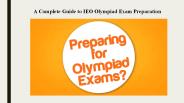 A Complete Guide to IEO Olympiad Exam Preparation